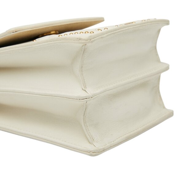 CHRISTIAN DIOR White Leather Shoulder Bag - Picture 5 of 13